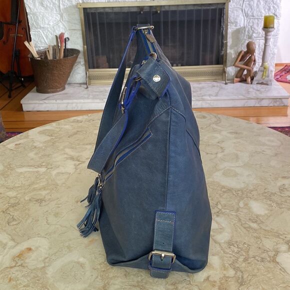 Prune Argentina Extra Large Leather Hobo Bag - Picture 4 of 14
